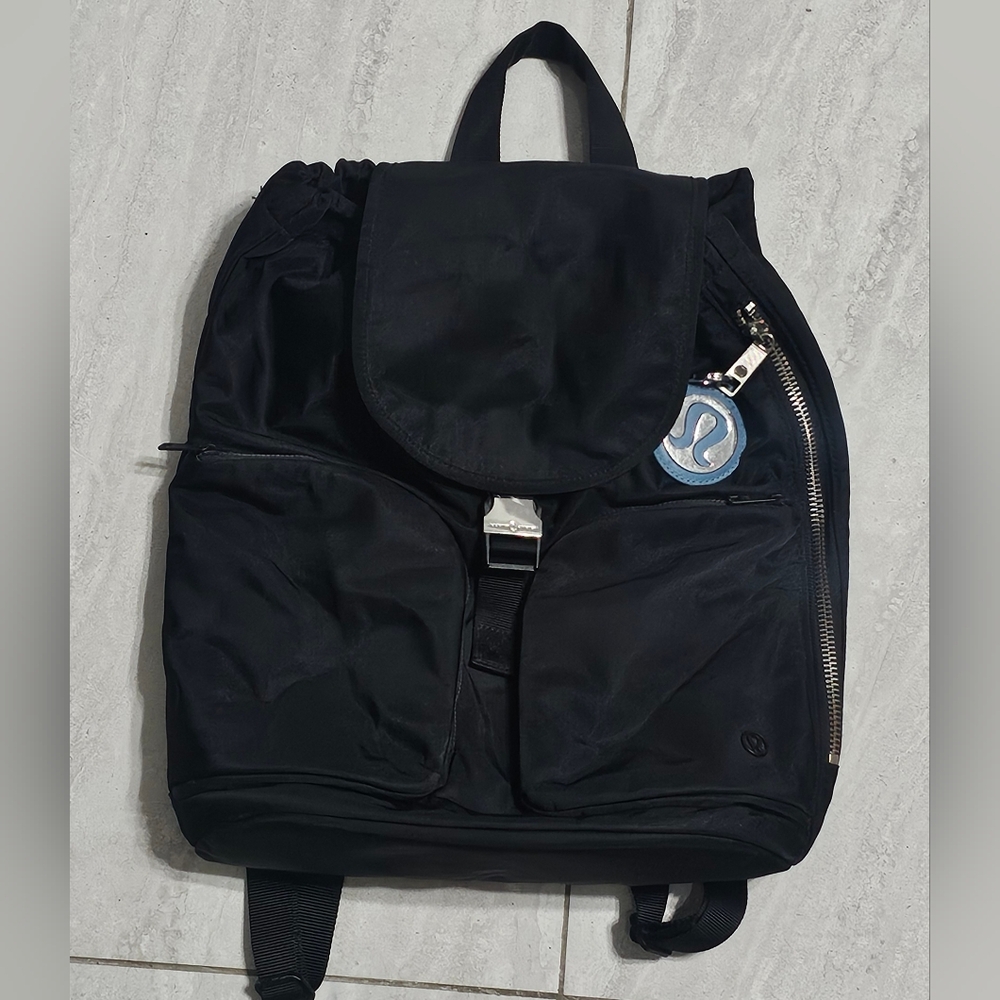Lululemon Black Rucksack Backpack - Picture 3 of 11